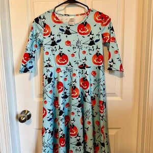 Amazon Casual Halloween Dress - Blue and Orange 3/4 Sleeve